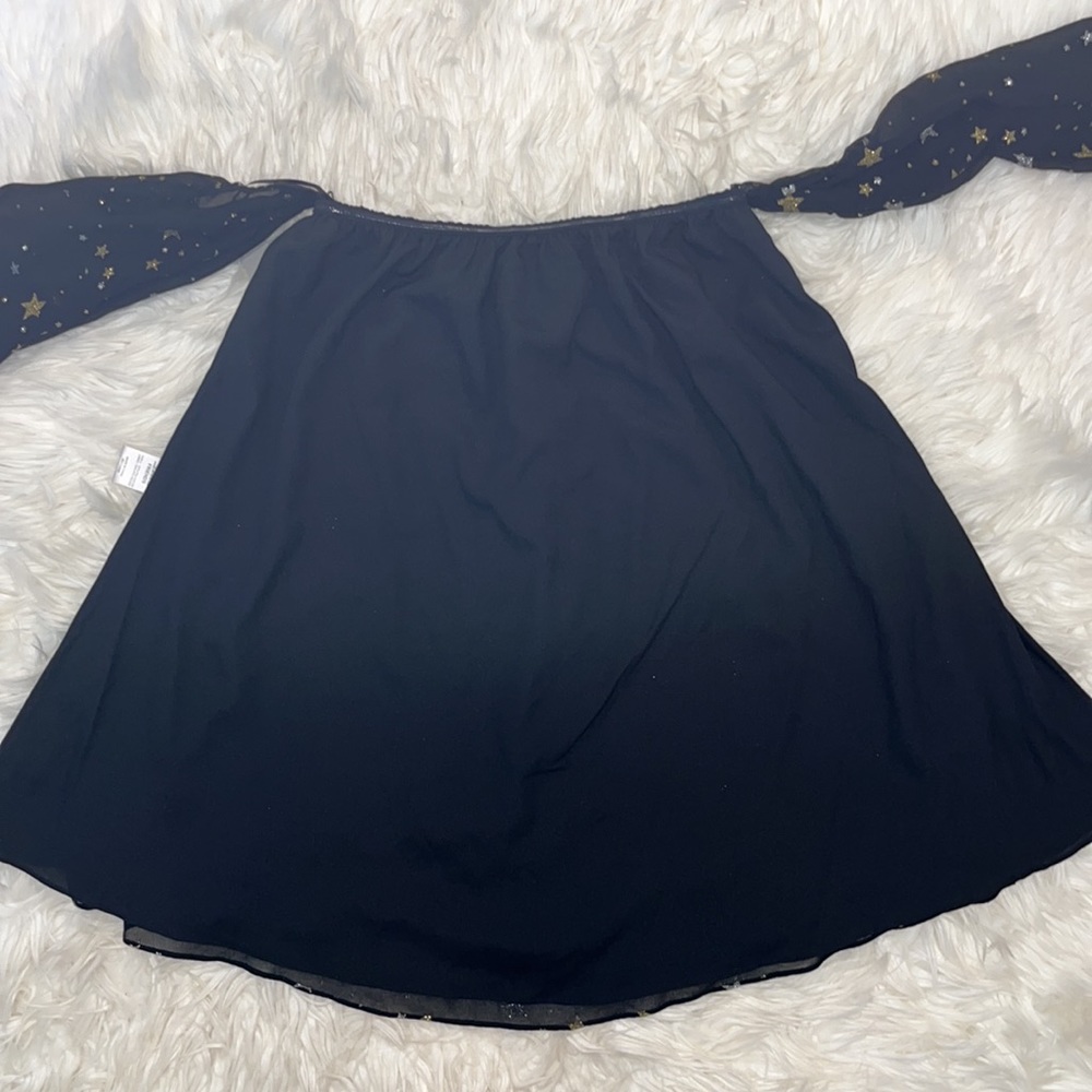 NWT Lovers + Friends Monique Dress ~ in Black & Gold - Picture 11 of 16